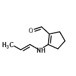 CAS 登录号：74328-34-0， 2-[(1E)-1-丙烯-1-基氨基]-1-环戊烯-1-甲醛