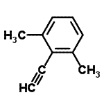 结构式 CAS# 74331-74-1, 2-乙炔基-1,3-二甲基苯