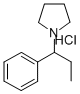 CAS 登录号：74332-77-7， 1-(1-苯基丙基)吡咯烷盐酸盐