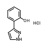 CAS 登录号：74398-44-0， 2-(1H-吡唑-3-基)苯酚盐酸盐(1:1)