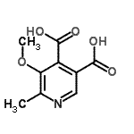 CAS 登录号：7442-22-0， 5-甲氧基-6-甲基-3,4-吡啶二甲酸
