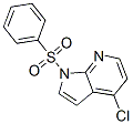结构式 CAS# 744209-63-0, 4-氯-1-(苯磺酰基)-1H-吡咯并[2,3-b]吡啶