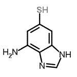 CAS 登录号：744974-49-0， 4-氨基-1H-苯并咪唑-6-硫醇
