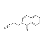 CAS 登录号：7455-91-6， 3-(4-氧代-3(4H)-喹唑啉基)丙腈