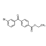 structure of CAS# 746651-79-6, Ethyl 4-(3-bromobenzoyl)benzoate;3-Bromo-4'carboethoxybenzophenone