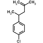 CAS 登录号：74672-10-9， 1-氯-4-(4-甲基-4-戊烯-2-基)苯