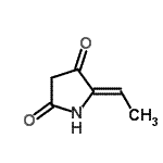 CAS 登录号：74730-44-2， (5Z)-5-亚乙基-2,4-吡咯烷二酮