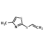 CAS 登录号：74761-05-0， 4-甲基-2-(乙烯基硫基)-1,3-噻唑