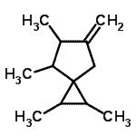 CAS 登录号：74792-98-6， 1,2,4,5-四甲基-6-亚甲基螺[2.4]庚烷