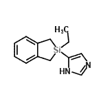 CAS 登录号：748749-07-7， 5-(2-乙基-2,3-二氢-1H-2-苯并硅杂环戊醇-2-基)-1H-咪唑