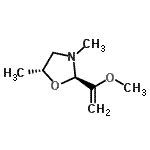 CAS 登录号：748809-78-1， (2R,5R)-2-(1-甲氧基乙烯基)-3,5-二甲基-1,3-恶唑烷