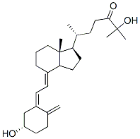CAS 登录号：74886-61-6， (6R)-6-[(1R,3aS,4E,7aR)-4-[(2Z)-2-[(5R)-5-羟基-2-亚甲基环己亚基]亚乙基]-7a-甲基-2,3,3a,5,6,7-六氢-1H-茚-1-基]-2-羟基-2-甲基庚烷-3-酮