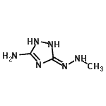 CAS 登录号：749165-26-2， (5Z)-5-(甲基亚肼基)-2,5-二氢-1H-1,2,4-三唑-3-胺