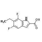 CAS 登录号：749242-76-0， 6-乙基-5,7-二氟-1H-吲哚-2-羧酸