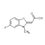 CAS 登录号：749255-37-6， (2Z)-(5-氟-3-甲基-1,3-苯并噻唑-2(3H)-亚基)乙酸