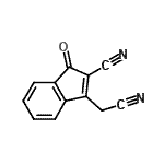 CAS 登录号：749894-10-8， 3-(氰基甲基)-1-氧代-1H-茚-2-甲腈
