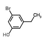 CAS 登录号：749930-37-8， 3-溴-5-乙基苯酚