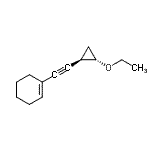 CAS#: 750638-36-9， 1-{[(1R,2S)-2-Ethoxycyclopropyl]ethynyl}cyclohexene