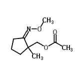 CAS#: 750649-24-2， [(2Z)-2-(Methoxyimino)-1-methylcyclopentyl]methyl acetate