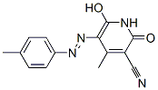 CAS 登录号：75113-55-2， (5E)-4-甲基-5-[(4-甲基苯基)亚肼基]-2,6-二氧代吡啶-3-甲腈
