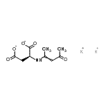 CAS 登录号：75186-21-9， 二钾(2S)-2-[(4-氧代-2-戊烯-2-基)氨基]琥珀酸盐