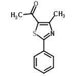 CAS 登录号：7520-94-7， 1-(4-甲基-2-苯基-1,3-噻唑-5-基)乙酮
