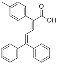 CAS 登录号：75226-89-0， (2E)-2-(4-甲基苯基)-5,5-二(苯基)戊-2,4-二烯酸