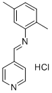 CAS 登录号:75273-89-1, N-(2,5-二甲基苯基)-1-吡啶-4-基甲烷亚胺盐酸盐