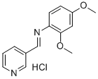 CAS 登录号：75273-92-6， N-(2,4-二甲氧基苯基)-1-吡啶-3-基甲烷亚胺盐酸盐