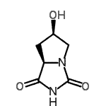 CAS 登录号：75281-55-9， (6R,7aR)-6-羟基四氢-1H-吡咯并[1,2-c]咪唑-1,3(2H)-二酮