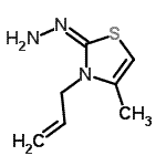 CAS 登录号：753027-82-6， (2E)-3-烯丙基-2-亚肼基-4-甲基-2,3-二氢-1,3-噻唑