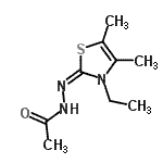 CAS 登录号：753028-07-8， N'-[(2E)-3-乙基-4,5-二甲基-1,3-噻唑-2(3H)-亚基]乙酰肼