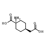 CAS 登录号：753426-79-8， 反式-1-氨基-4-(羧甲基)环己烷羧酸