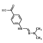CAS 登录号：753428-81-8， 4-{(E)-[(2,2-二甲基肼基)亚甲基]氨基}苯甲酸
