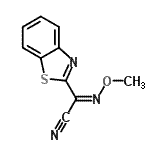 CAS 登录号：75408-07-0， (2Z)-1,3-苯并噻唑-2-基(甲氧基亚胺)乙腈