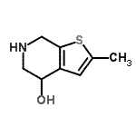 CAS 登录号：754135-75-6， 2-甲基-4,5,6,7-四氢噻吩并[2,3-c]吡啶-4-醇