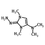 CAS 登录号：754201-40-6， (2E)-2-亚肼基-N,N,1,3-四甲基-2,3-二氢-1H-咪唑-4-胺
