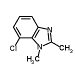 CAS 登录号：75438-02-7， 7-氯-1,2-二甲基-苯并咪唑