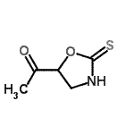CAS 登录号：75543-29-2， 1-(2-硫代-1,3-恶唑烷-5-基)乙酮