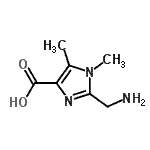 CAS 登录号：756476-79-6， 2-(氨基甲基)-1,5-二甲基-1H-咪唑-4-羧酸