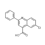 CAS 登录号：7565-19-7， 6-氯-2-苯基-4-喹啉羧酸