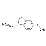 CAS 登录号：756820-13-0， 5-甲氧基-1-(2-丙炔-1-基)吲哚啉