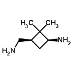 CAS 登录号：757139-71-2， (1S,3R)-3-(氨基甲基)-2,2-二甲基环丁烷胺