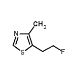 CAS 登录号：75848-79-2， 5-(2-氟乙基)-4-甲基-1,3-噻唑