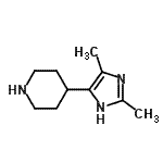 CAS 登录号：758685-48-2， 4-(2,4-二甲基-1H-咪唑-5-基)哌啶