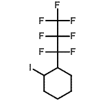 结构式 CAS# 7589-43-7, 1-(七氟丙基)-2-碘环己烷