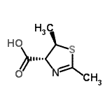 CAS 登录号：759409-32-0， (4R,5R)-2,5-二甲基-4,5-二氢-1,3-噻唑-4-羧酸