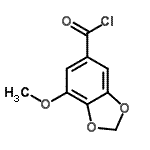 CAS 登录号：76015-47-9， 7-甲氧基-1,3-苯并二氧戊环-5-甲酰氯