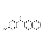 结构式 CAS# 760192-88-9, (4-溴苯基)(2-萘基)甲酮