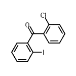 结构式 CAS# 76049-51-9, (2-氯苯基)(2-碘苯基)甲酮
